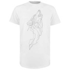 Tricou Majesty Wolf Alb | winteroutlet.ro